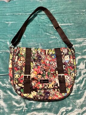 tokidoki Multicolor Character Print Crossbody Messenger Bag